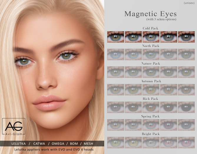 Second Life Marketplace AG. Eyes Cold Pack